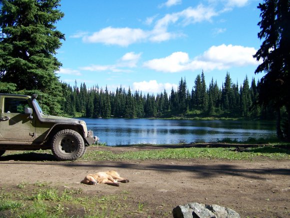 Lodestone Lake camp.