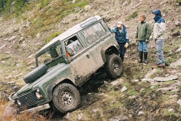 It takes a lot of effort to get stucj sideways on the trail