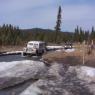 Driving up Creek near Johnston bog