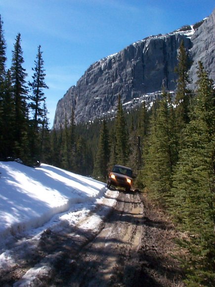 Kevin off camber on Johnson Cr Trail