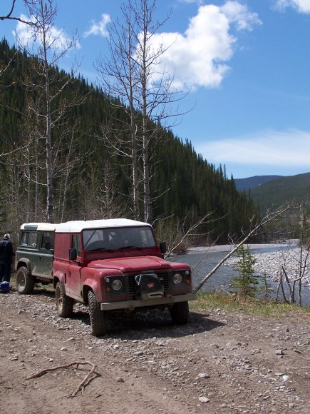 Parked near Elbow Falls 2