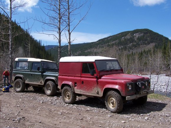 Parked near Elbow Falls