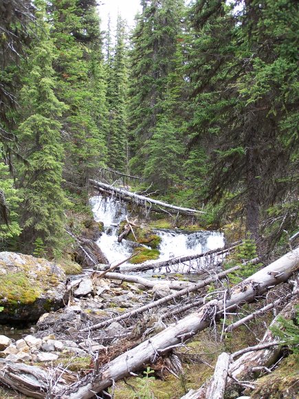 Headwall creek