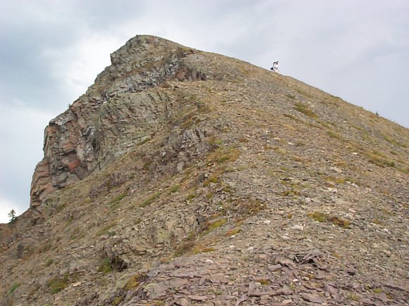 Axel Descending to pass at head of West Castle River