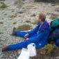 Axel Relaxing north of Sage Pass