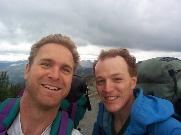 Axel and John north of Sage Pass