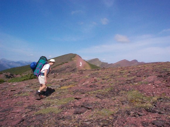Axel reaching Mt. Rowe