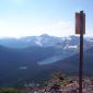 Cameron Lake from Mt Rowe Summit