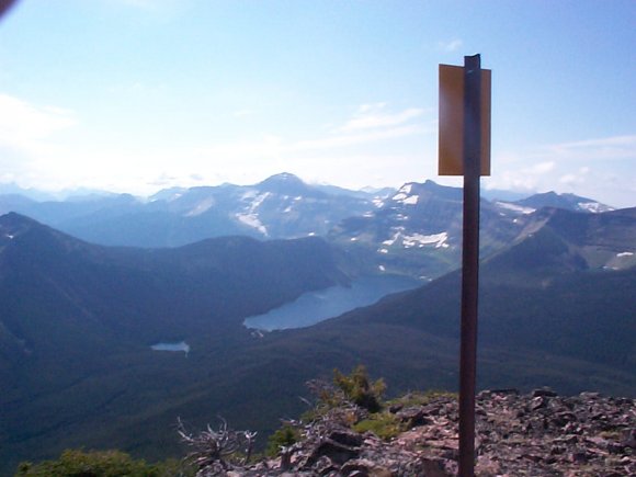 Cameron Lake from Mt Rowe Summit