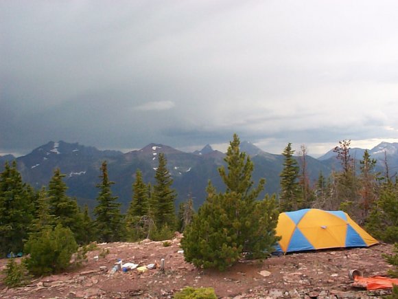 Camp 2, view to BC