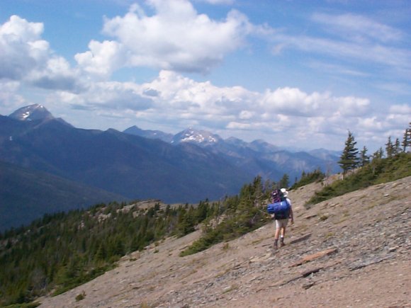 Countouring around 2510 summit near Tamarack Summit