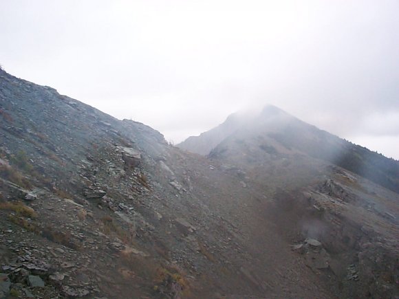 Descent to Sage Pass looking Back