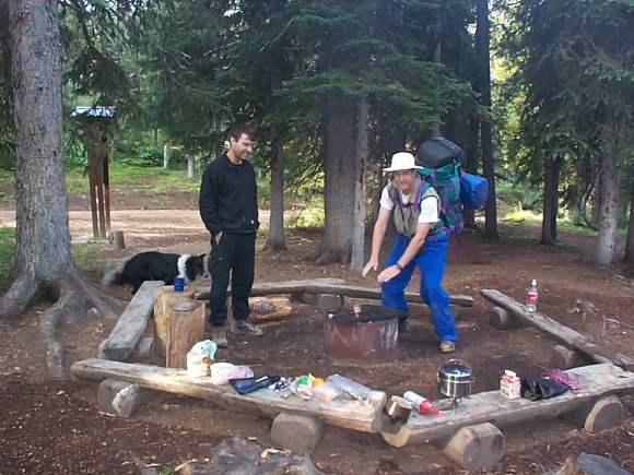 Leaving Camp 1, Garret and Axel