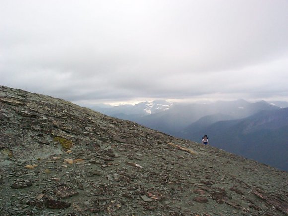 South ridge summit of Mount Festubert and Axel