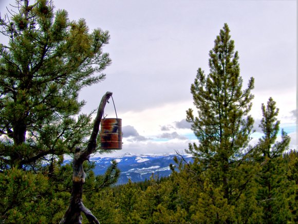 The can at the top of BVPetia Ridge